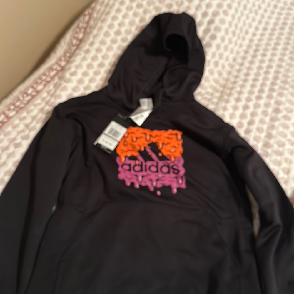 Adidas boys M 10/12 hoodie slime